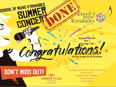 Congratulations to ALL