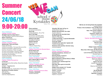 Summer Concert Program